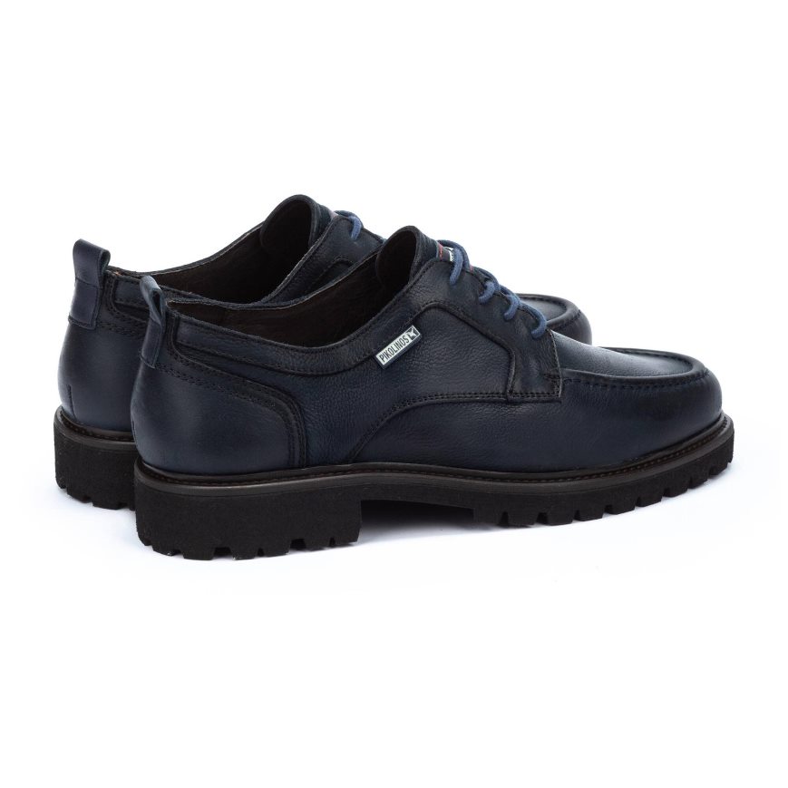 Men's Pikolinos TOLEDO Lace Up Shoes Navy | NZ W3Q8209